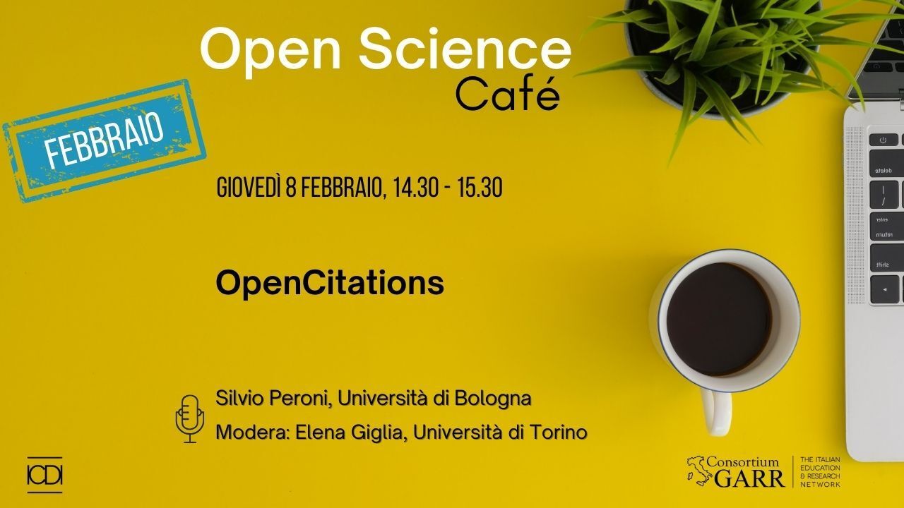Open Science Café: "OpenCitations" - 8 febbraio