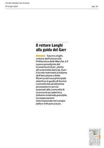 07 Giugno 2014 - Il Corriere Adriatico