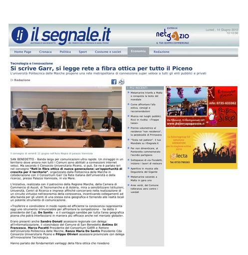 12 Giugno 2010 - Il Segnale.it