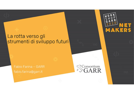 Workshop GARR 2020 - Presentazione - Farina