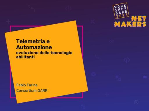 Workshop GARR 2023 - Presentazione - Farina