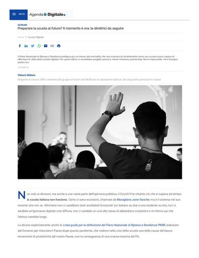 20 ottobre 2020 - Agenda Digitale