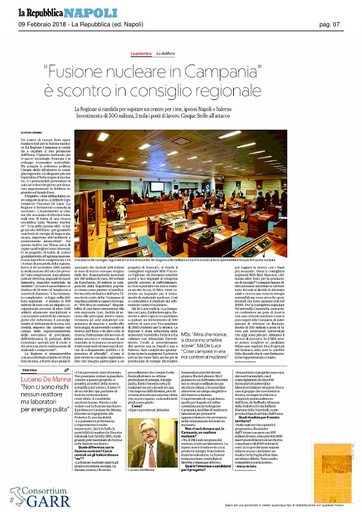 9 febbraio 2018 - La Repubblica