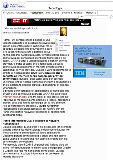 5 Novembre 2007 - Punto Informatico A