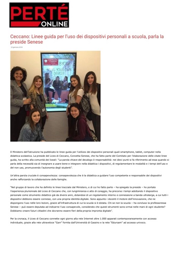 23 gennaio 2018 - Per Te Online