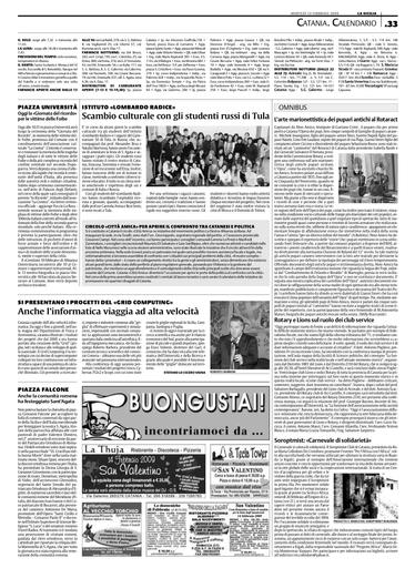 10 Febbraio 2009 La Sicilia