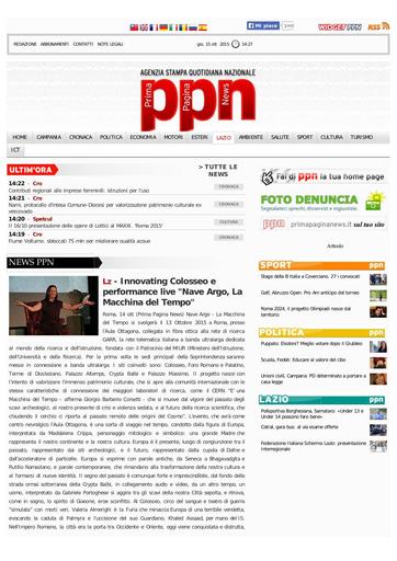 14 Ottobre 2015 - Prima Pagina News