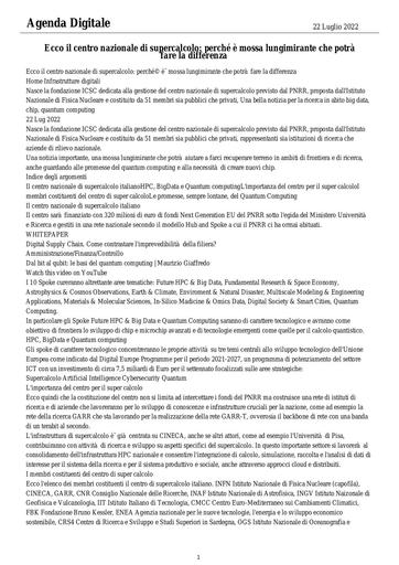 22 luglio 2022 - Agenda Digitale