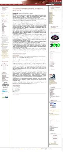 29 Gennaio 2010 - Le Scienze WebNews
