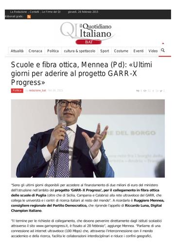 26 Febbraio 2015 - Il Quotidiano Italiano