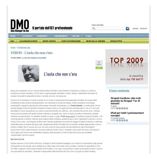 17 Giugno 2010 - Data Manager OnLine