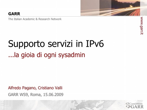 Ws09 - Presentazione - Valli - Pagano - Tutorial 1