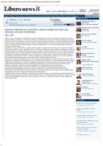 15 Ottobre 2009 - Libero