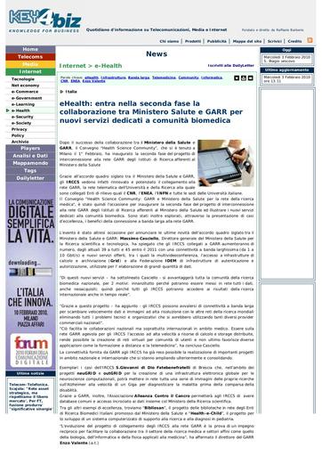 03 febbraio 2010 - Key4Biz