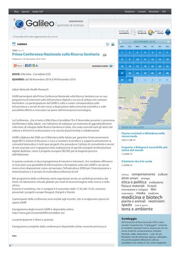 05 Novembre 2010 - Galileo.it