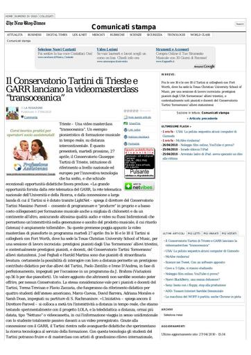 27 Aprile 2010 - The New Blog Times