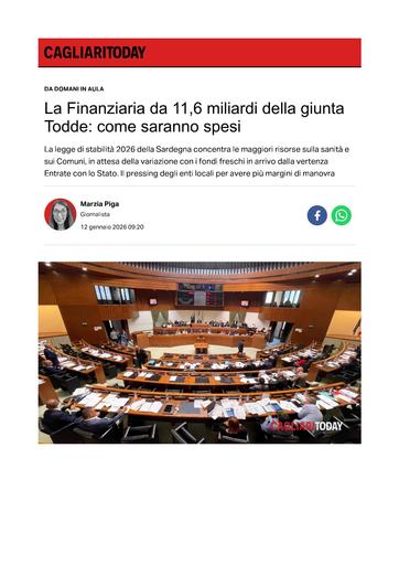 12 gennaio 20 - 26 Cagliari Today