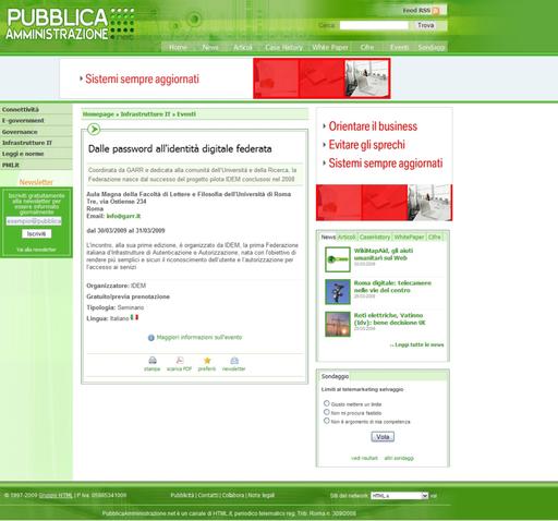 30 Marzo 2009 Pubblica Amministrazione.net