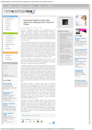 15 Ottobre 2009 - Connesso Magazine