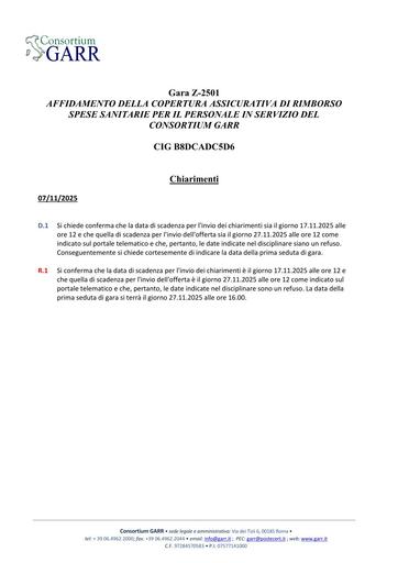 2025-11-07   Chiarimenti