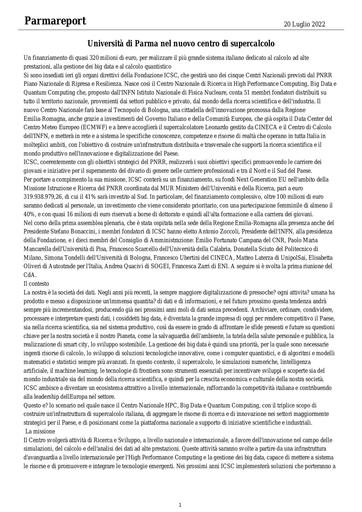 20 luglio 2022 - Parma Report
