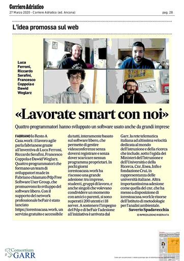 27 marzo 2020 - Corriere Adriatico