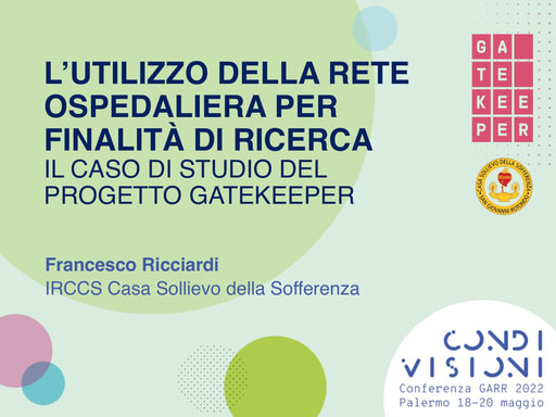 Conferenza GARR 2022 - Presentazione - Ricciardi