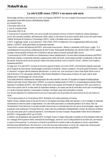 5 novembre 2020 - Meteo Web