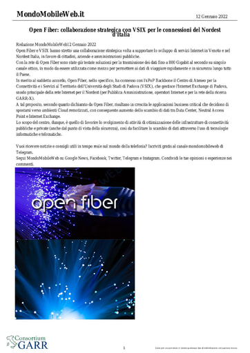 12 gennaio 2022 - Mobile Web