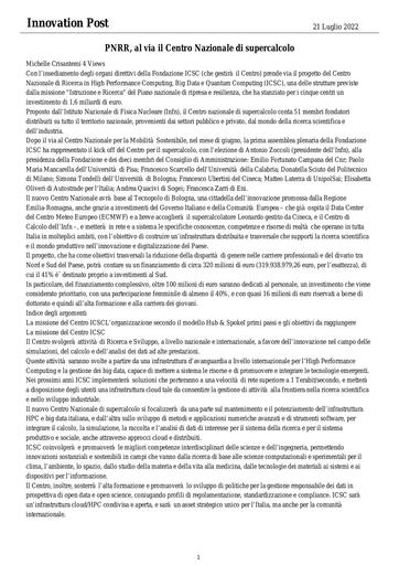 21 luglio 2022 - Innovation Post