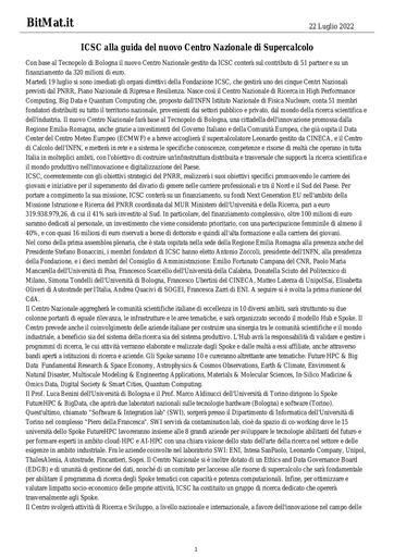 22 luglio 2022 - BitMat