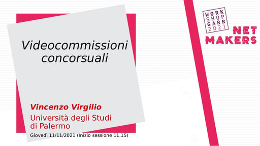 Workshop GARR 2021 - Presentazione - Virgilio