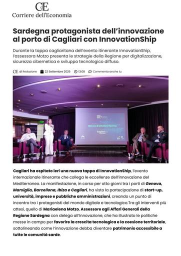 22 settembre 2025 - Corriere Dell'Economia