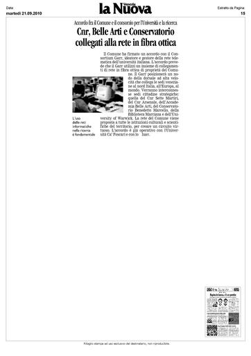 21 Settembre 2010 - La Nuova Venezia