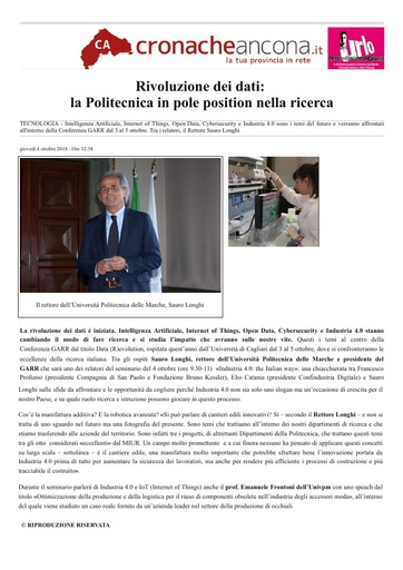 04 ottobre 2018 - Cronache Ancona