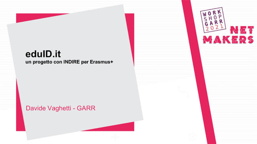 Workshop GARR 2021 - Presentazione - Vaghetti