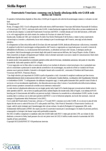 25 maggio 2022 - Sicilia Report