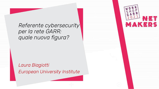 Workshop GARR 2021 - Presentazione - Biagiotti