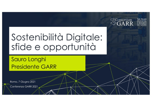 Conferenza GARR 2021 - Presentazione - Longhi