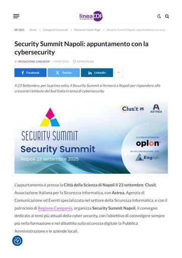 9 settembre 2025 -  Linea EDP