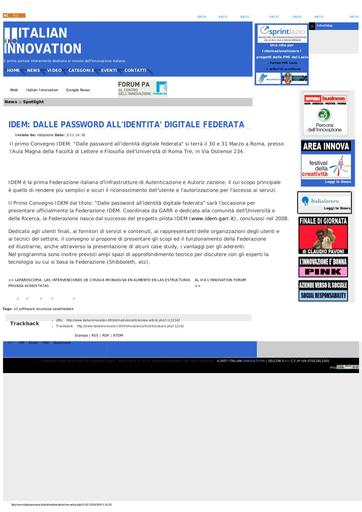 21 Marzo 2009 ItalianInnovation
