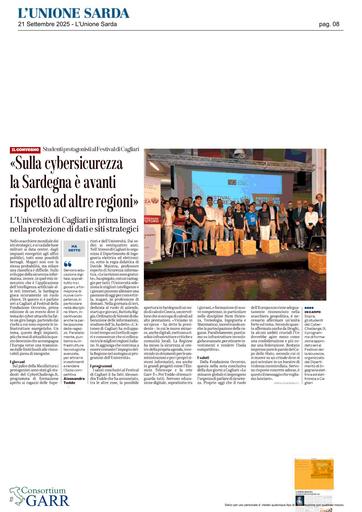 21 settembre 2025- L'Unione Sarda