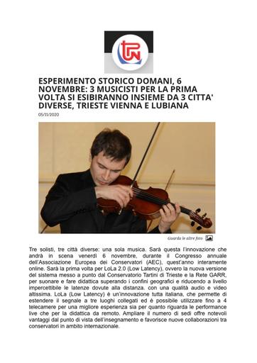 5 novembre 2020 - Tele Pordenone