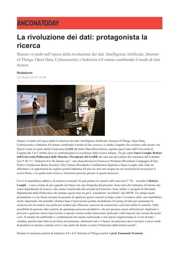 03 ottobre 2018 - Ancona News