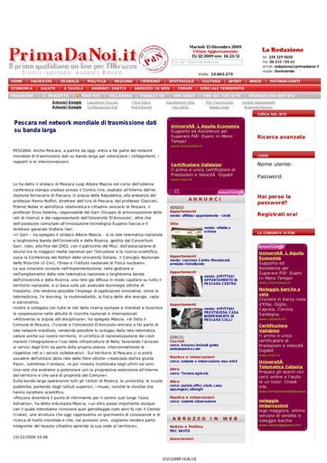 15 Dicembre 2009 - Prima Da Noi