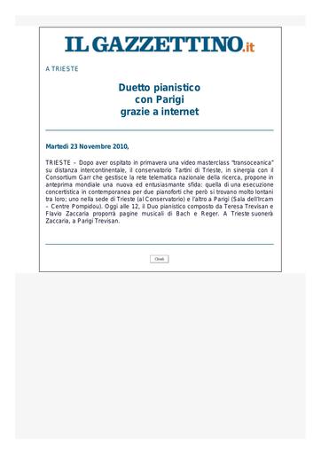 23 Novembre 2010 - Il Gazzettino.it