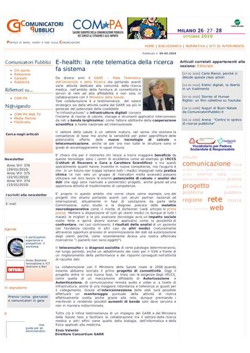 05 febbraio 2010 - Comunicatori Pubblici