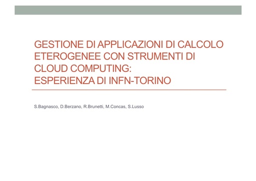 WsCSD12 - Presentazione - R. Brunetti