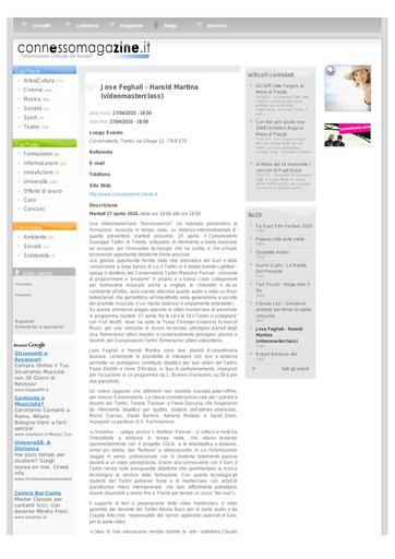 27 Aprile 2010 - Connesso Magazine