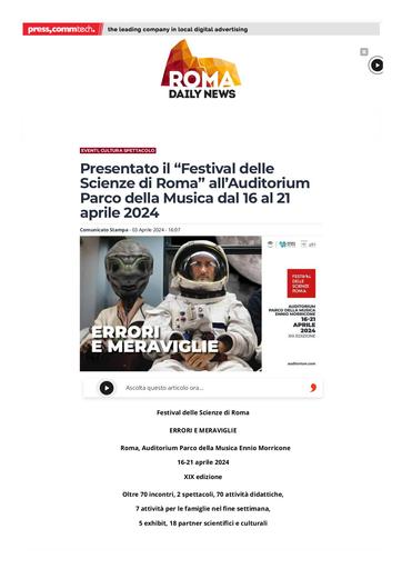 3 aprile 2024 Roma Daily News